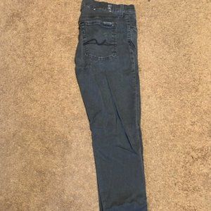 7 FOR ALL MANKIND DARK GRAY PANTS